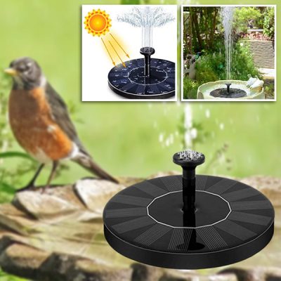 Fontana da giardino solare - 6 modalità, getto 30-60 cm, senza cablaggio | FONTANA