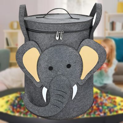 Organizzatore di giocattoli con tappetino da gioco integrato | FOLDATOY