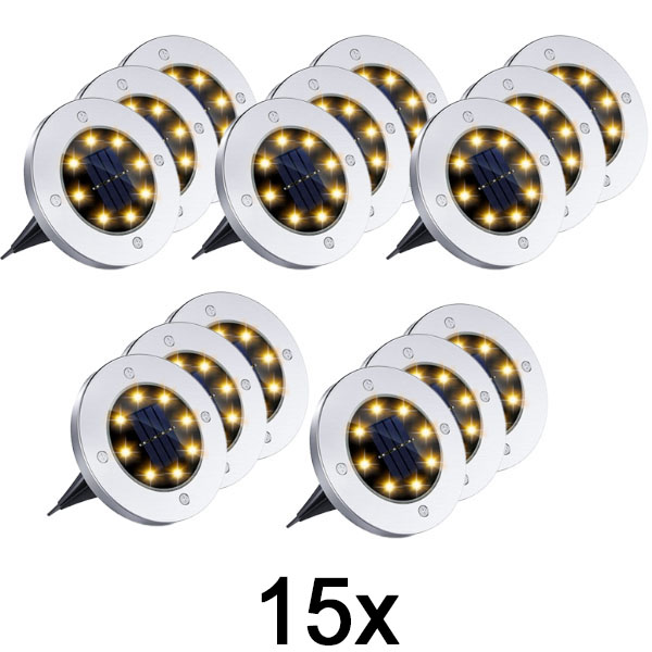 5x Luci solari da terra per uso esterno (3 pz) | LUMIGARD