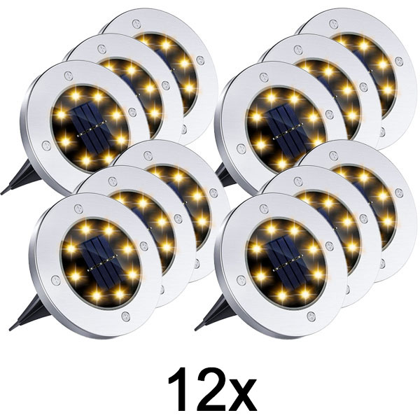4x Luci solari da terra per uso esterno (3 pz) | LUMIGARD