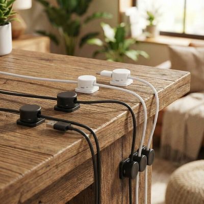 Organizzatore di cavi magnetico autoadesivo (12 pezzi) | CABLIP