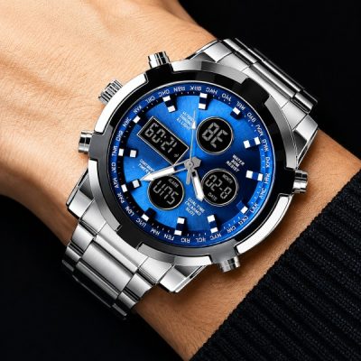 Orologio in acciaio con doppio display | WATCHROX